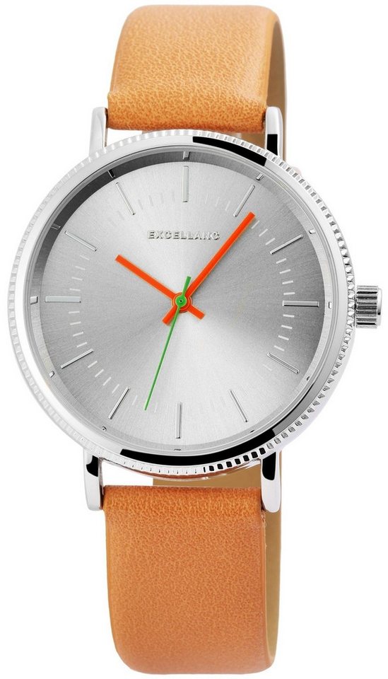 Excellanc Quarzuhr 2900110 Excellanc Herrenuhr mit Band aus Lederimitat von Excellanc