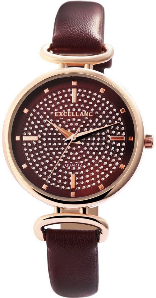 EXCELLANC Quarzuhr Alika Excellanc Damenuhr mit Band aus Lederimitat, Damenuhr Lederimitat von EXCELLANC