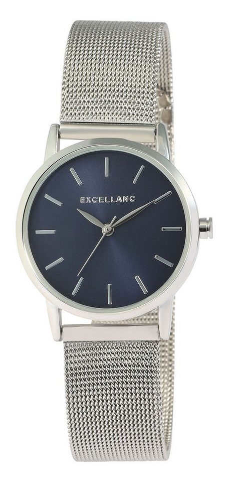 EXCELLANC Quarzuhr Carrie "Carrie" Excellanc Damenuhr mit Edelstahl Meshband von EXCELLANC