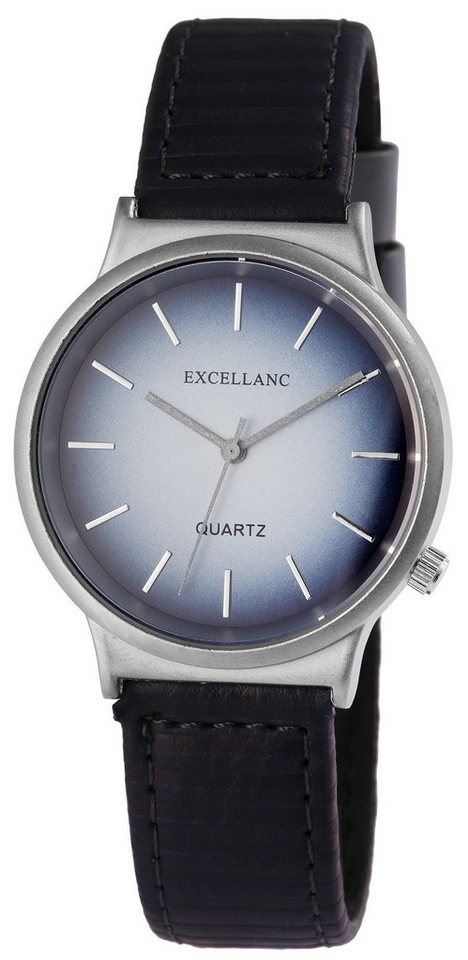 Excellanc Quarzuhr EX0028 Excellanc Damenuhr mit Lederimitationsarmband, Damenuhr Lederimitat von Excellanc