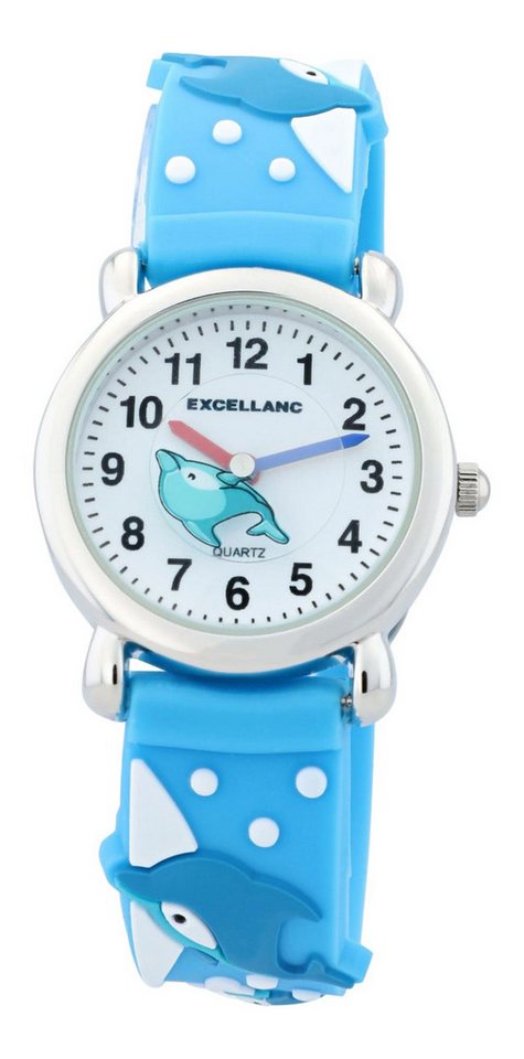 EXCELLANC Quarzuhr EX0037 Excellanc Kinderarmbanduhr, Silikonarmband, Kinder Armbanduhr von EXCELLANC