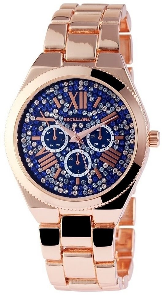 Excellanc Quarzuhr EX0135, Damenuhr Metall von Excellanc