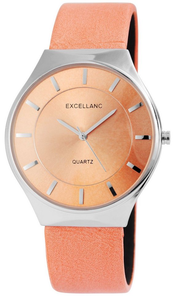 Excellanc Quarzuhr EX0160 Excellanc Damen Lederimitations Armbanduhr, Damenuhr Lederimitat von Excellanc
