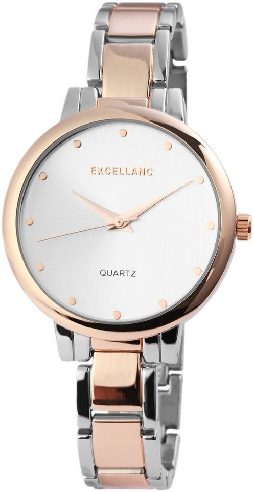 Excellanc Quarzuhr EX0179, Damenuhr Metall von Excellanc