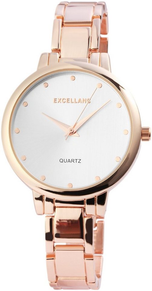 Excellanc Quarzuhr EX0179, Damenuhr Metall von Excellanc