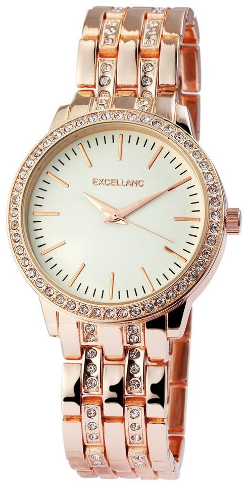 Excellanc Quarzuhr EX0180, Damenuhr Metall von Excellanc
