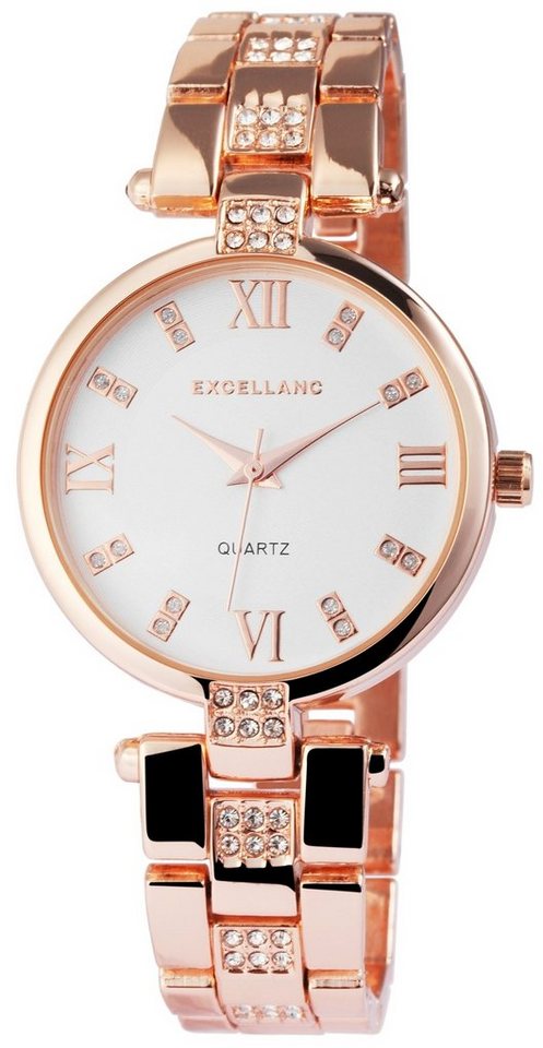 Excellanc Quarzuhr EX0182, Damenuhr Metall von Excellanc