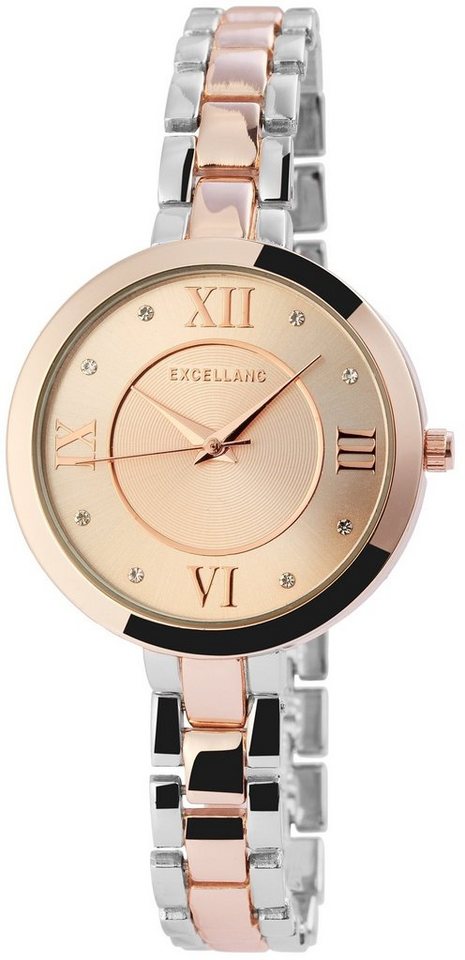 Excellanc Quarzuhr EX0183, Damenuhr Metall von Excellanc