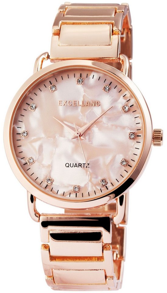 EXCELLANC Quarzuhr EX0191 Excellanc Damenuhr, Damenuhr Metall von EXCELLANC