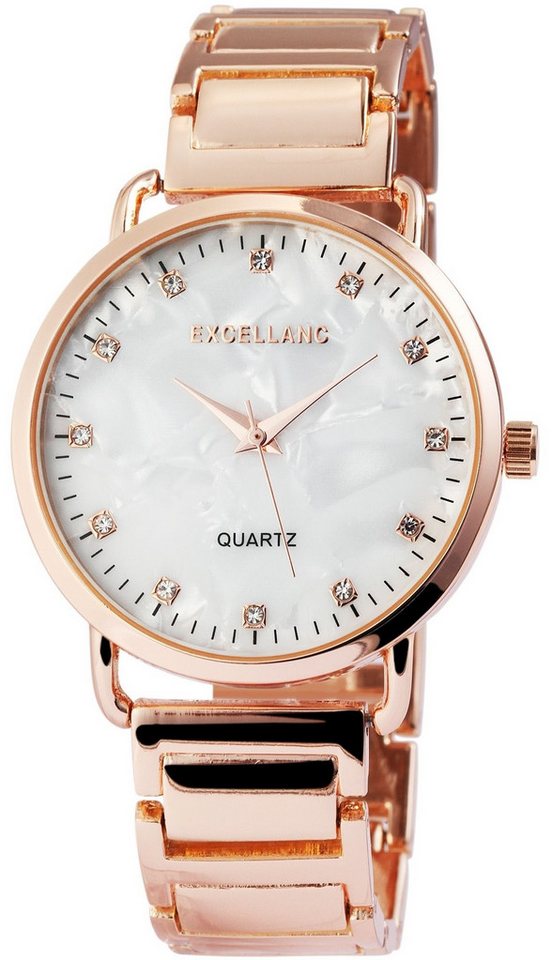 EXCELLANC Quarzuhr EX0191 Excellanc Damenuhr, Damenuhr Metall von EXCELLANC