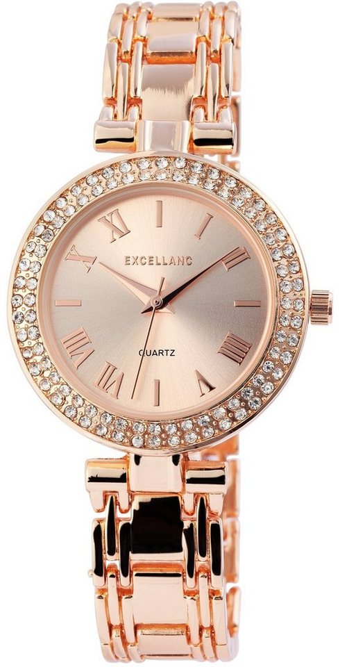 Excellanc Quarzuhr EX0191 Excellanc Damenuhr mit Metallarmband, Damenuhr Metall von Excellanc