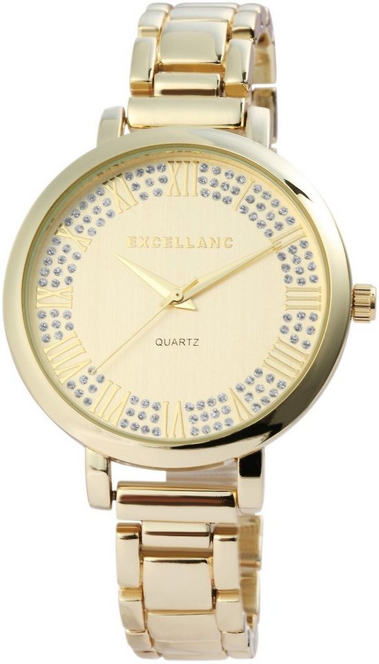Excellanc Quarzuhr EX0199, Damenuhr Metall von Excellanc