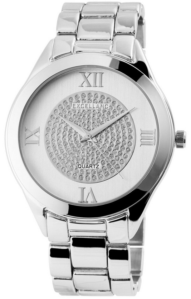 Excellanc Quarzuhr EX0200 Excellanc Damenuhr mit Metallarmband, Damenuhr Metall von Excellanc