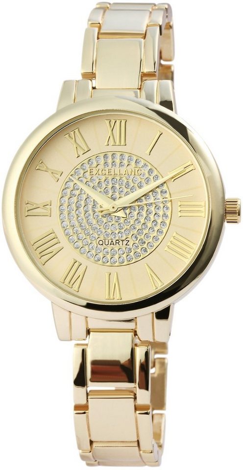 Excellanc Quarzuhr EX0206, Damenuhr Metall von Excellanc