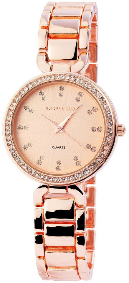 Excellanc Quarzuhr EX0216 Excellanc Damenuhr mit Metallarmband, Damenuhr Metall von Excellanc