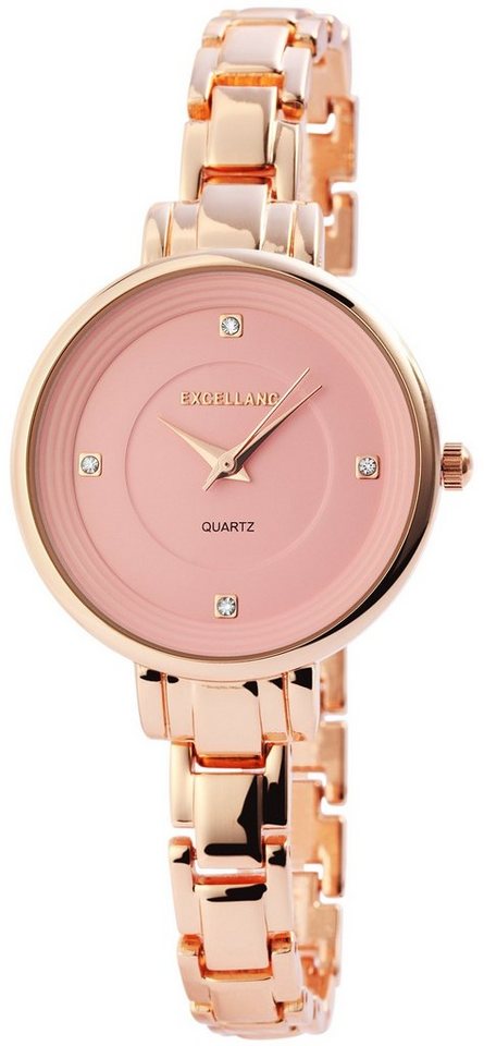 Excellanc Quarzuhr EX0217, Damenuhr Metall von Excellanc