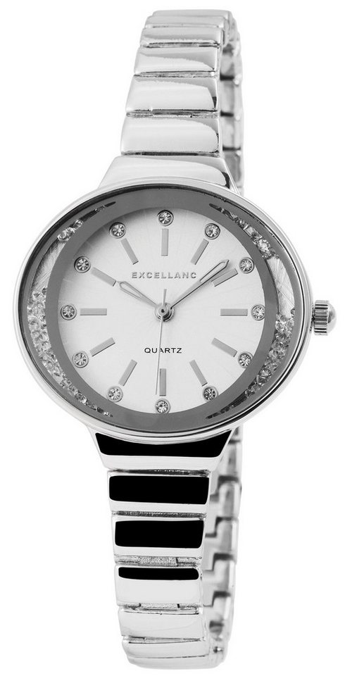 Excellanc Quarzuhr EX0220 Excellanc Damenuhr mit Metallarmband, Damenuhr Metall von Excellanc