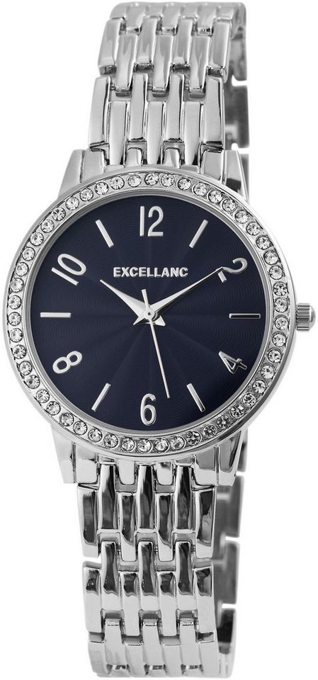 Excellanc Quarzuhr EX0328 Excellanc Damenuhr mit Metallband, Damenuhr Metall von Excellanc