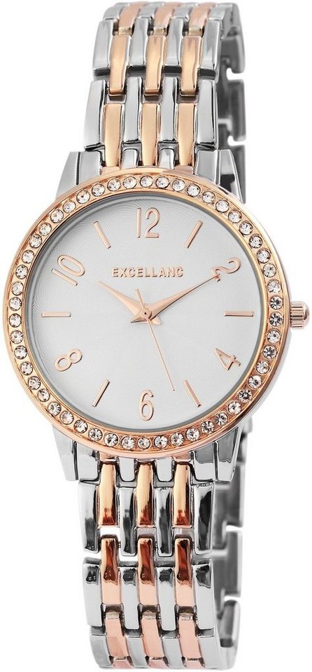 Excellanc Quarzuhr EX0328, Damenuhr Metall von Excellanc