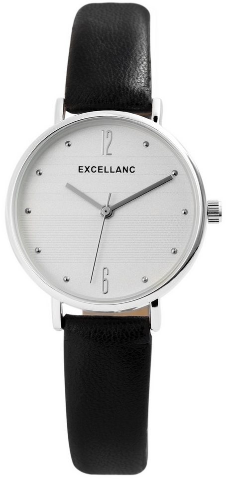 Excellanc Quarzuhr EX0332, Damenuhr Lederimitat von Excellanc