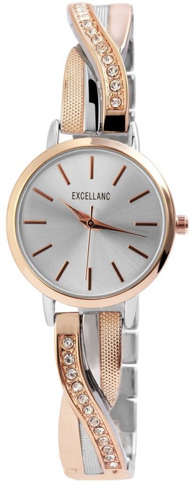 Excellanc Quarzuhr EX0338, Damenuhr Metall von Excellanc