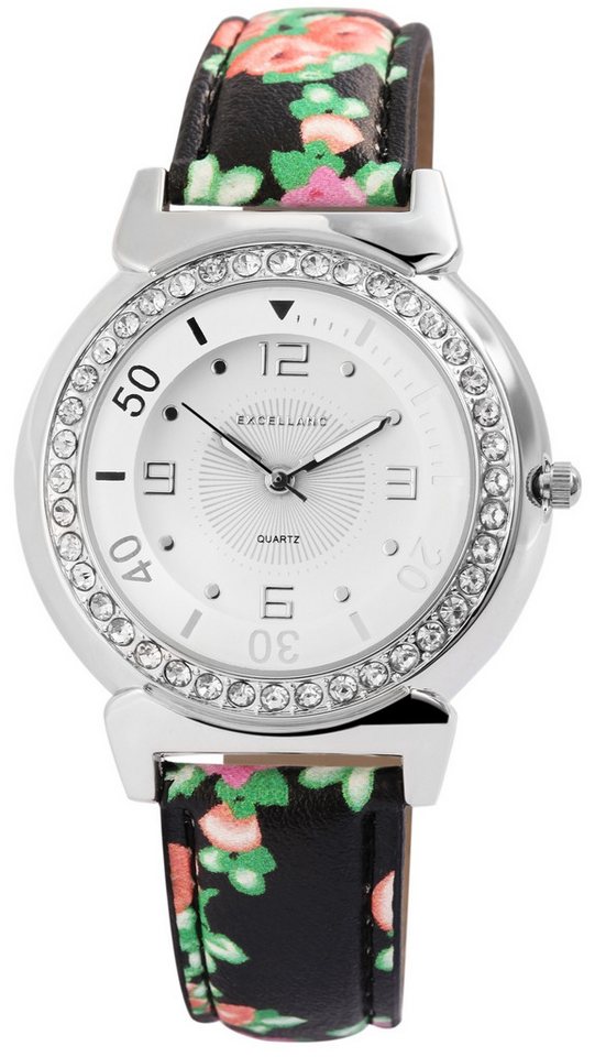 Excellanc Quarzuhr EX0347, Damenuhr Lederimitat Excellanc Quarzuhr EX0347, Damenuhr Lederimitat von Excellanc