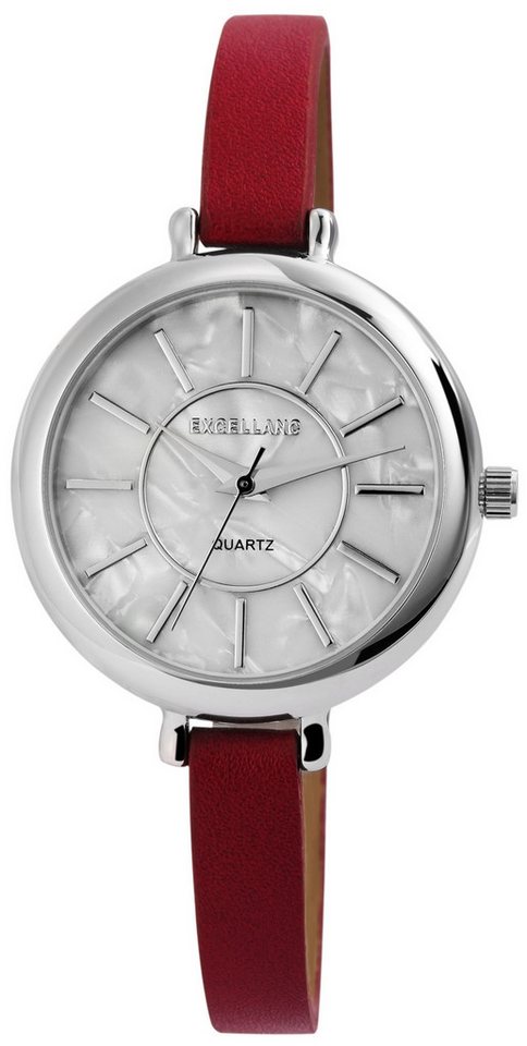 Excellanc Quarzuhr EX0356, Damenuhr Lederimitat Excellanc Quarzuhr EX0356, Damenuhr Lederimitat von Excellanc