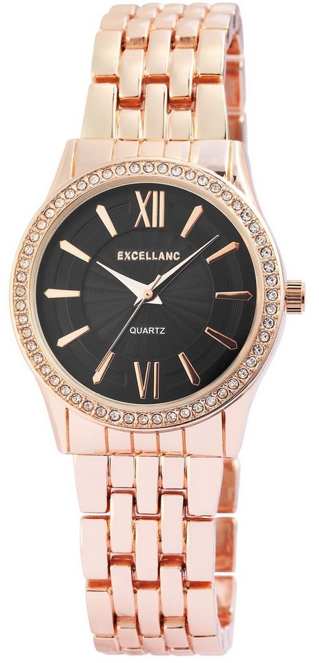Excellanc Quarzuhr EX0364 Excellanc Damenuhr mit Metallband, Damenuhr Metall von Excellanc