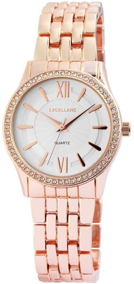 Excellanc Quarzuhr EX0364, Damenuhr Metall von Excellanc
