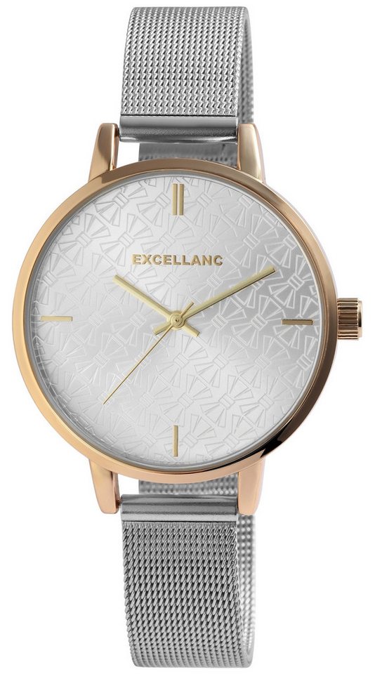 Excellanc Quarzuhr EX0371, Damenuhr Edelstahl von Excellanc