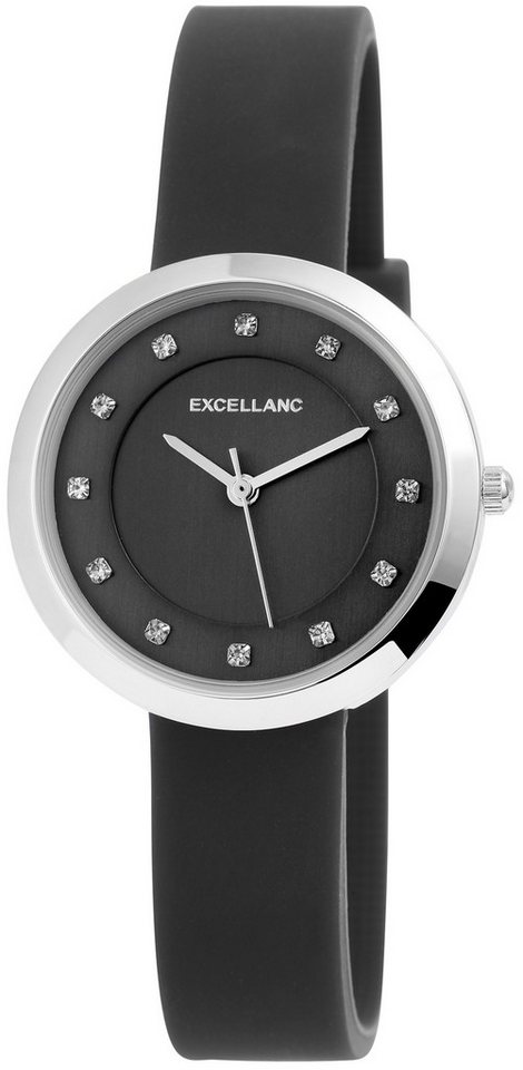 Excellanc Quarzuhr EX0436 Excellanc Damenuhr mit Silikonarmband, Damenuhr Silikon von Excellanc
