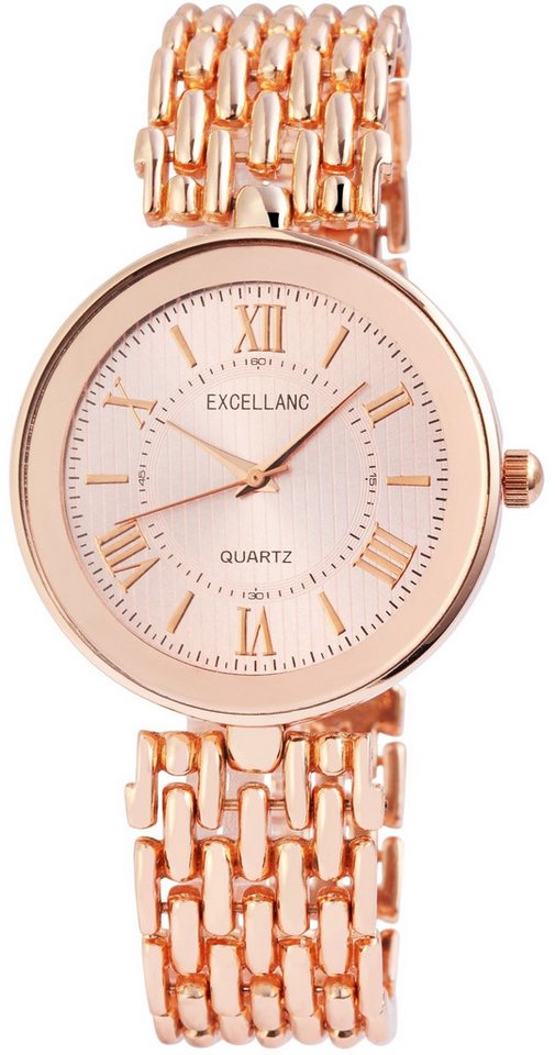 Excellanc Quarzuhr EX0489 Excellanc Damenuhr mit Metallband, Damenuhr Metall von Excellanc