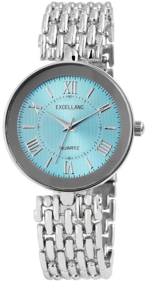 Excellanc Quarzuhr EX0489 Excellanc Damenuhr mit Metallband, Damenuhr Metall von Excellanc