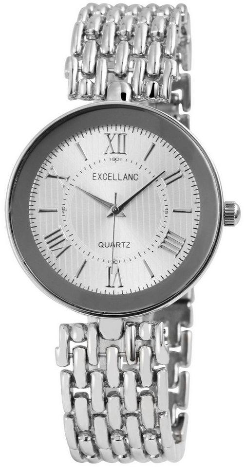 Excellanc Quarzuhr EX0489 Excellanc Damenuhr mit Metallband, Damenuhr Metall von Excellanc