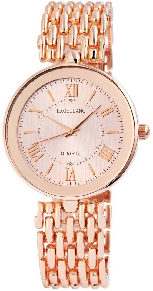 Excellanc Quarzuhr EX0489, Damenuhr Metall von Excellanc