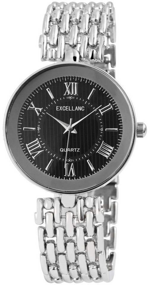 Excellanc Quarzuhr EX0489, Damenuhr Metall von Excellanc