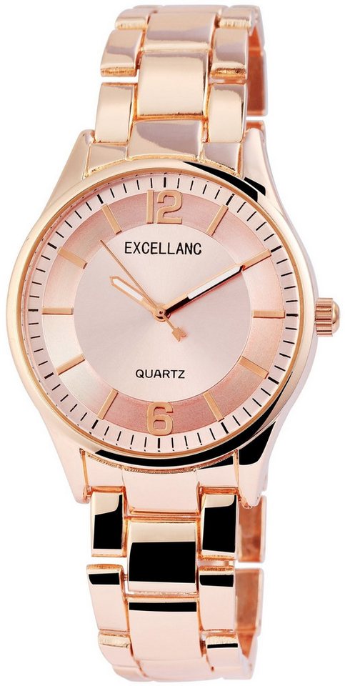 Excellanc Quarzuhr EX0491 Excellanc Damenuhr mit Metallband, Damenuhr Metall von Excellanc