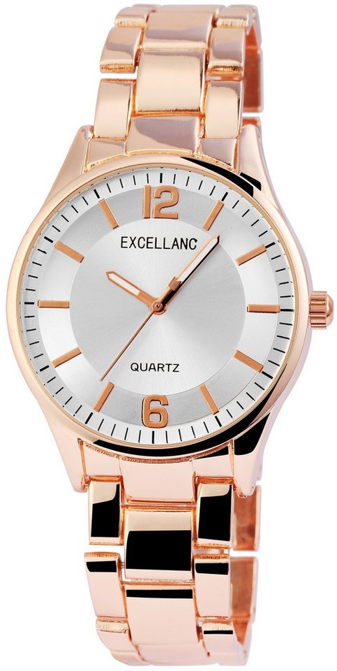 Excellanc Quarzuhr EX0491, Damenuhr Metall von Excellanc