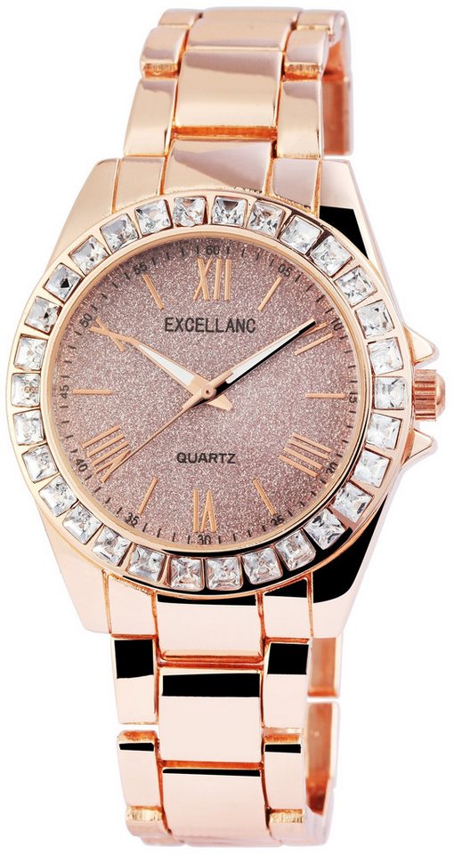 Excellanc Quarzuhr EX0492, Damenuhr Metall von Excellanc