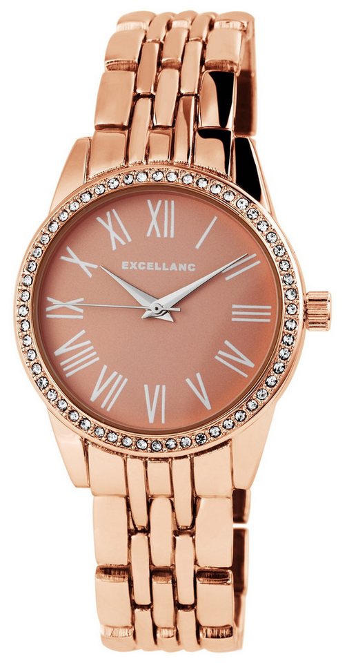 Excellanc Quarzuhr EX0511, Damenuhr Metall von Excellanc