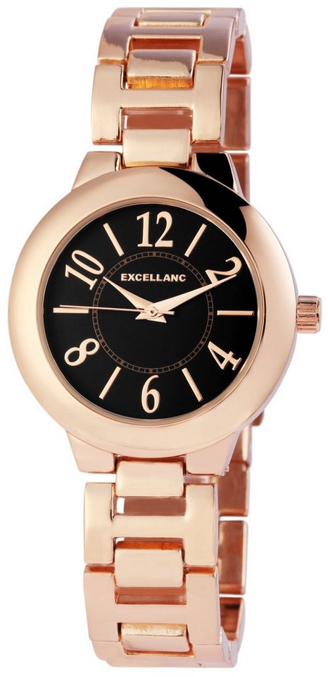 EXCELLANC Quarzuhr EX0512 Excellanc Damenuhr mit Metallband, Damenuhr Metall von EXCELLANC