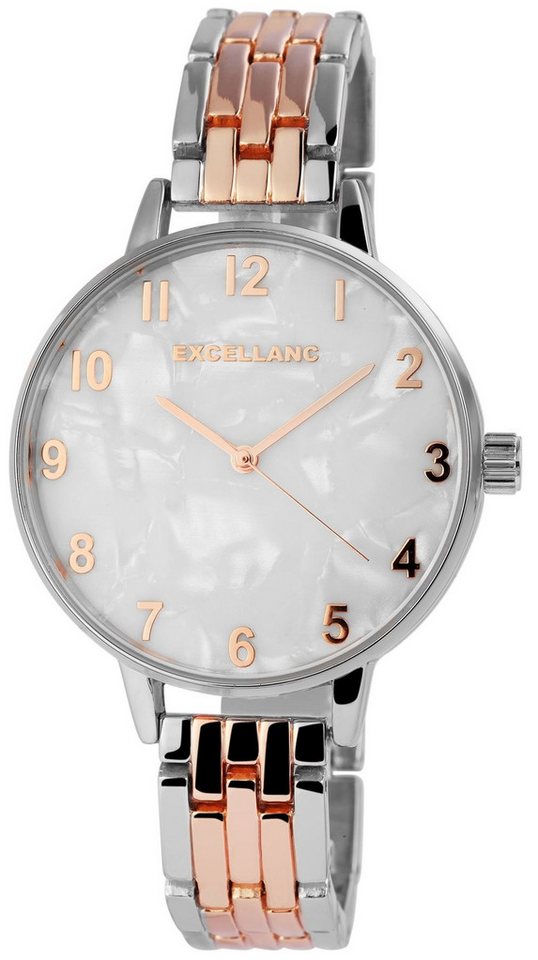 Excellanc Quarzuhr EX0516 Excellanc Damenuhr mit Metallband, Damenuhr Metall von Excellanc
