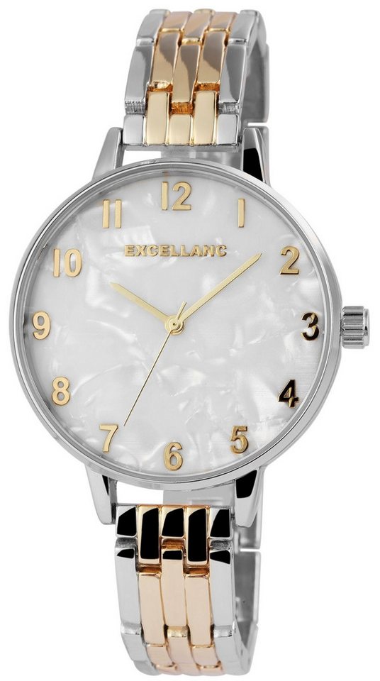 Excellanc Quarzuhr EX0516 Excellanc Damenuhr mit Metallband, Damenuhr Metall von Excellanc