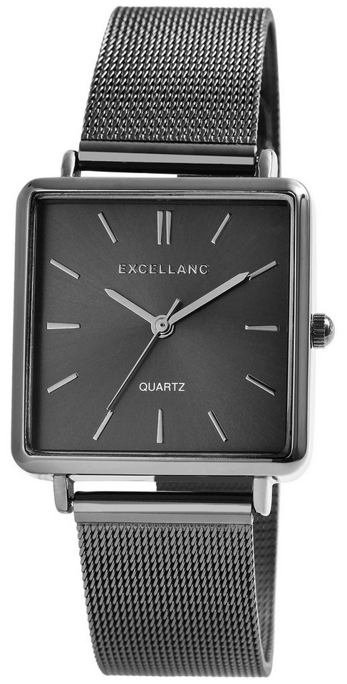 Excellanc Quarzuhr EX0550 Excellanc Unisexuhr mit Edelstahl-Milanaisearmband von Excellanc