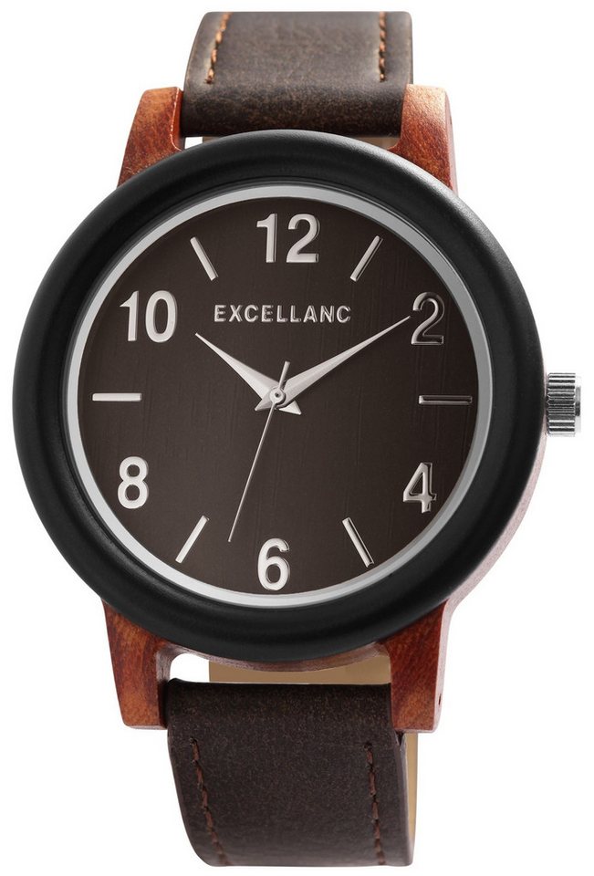 Excellanc Quarzuhr EX0583 Excellanc Unisex Uhr aus Holz von Excellanc