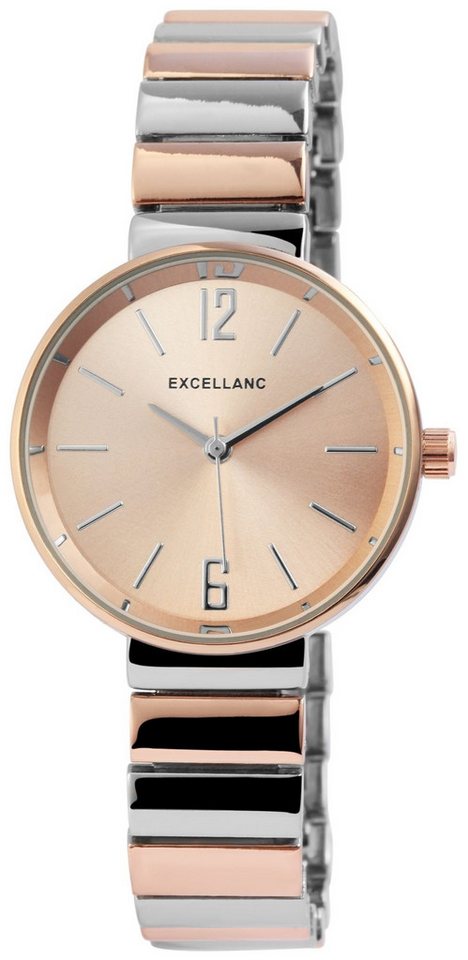 Excellanc Quarzuhr EX352 Excellanc Damenuhr mit Metallband, Damenuhr Metall von Excellanc