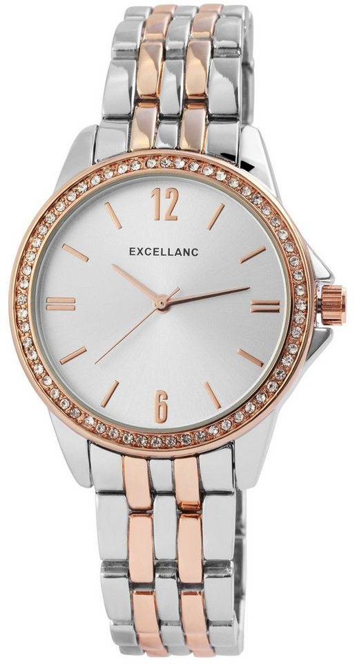 Excellanc Quarzuhr EX353 Excellanc Damenuhr mit Metallband, Damenuhr Metall von Excellanc