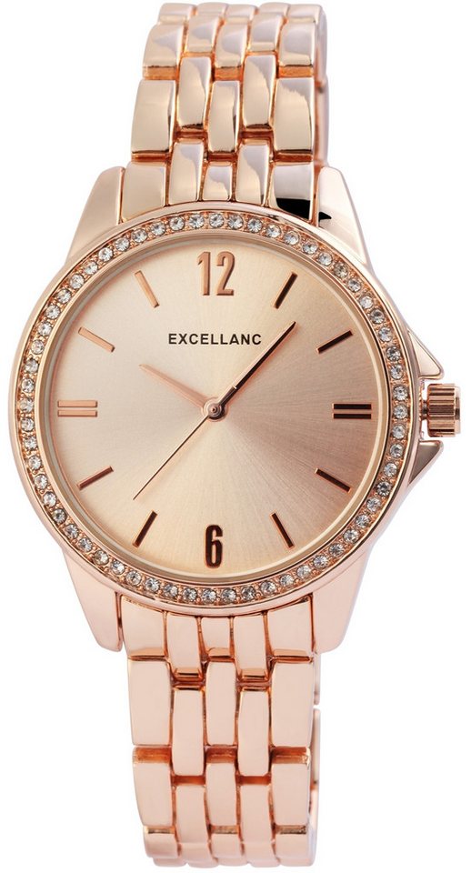 Excellanc Quarzuhr EX353, Damenuhr Metall von Excellanc