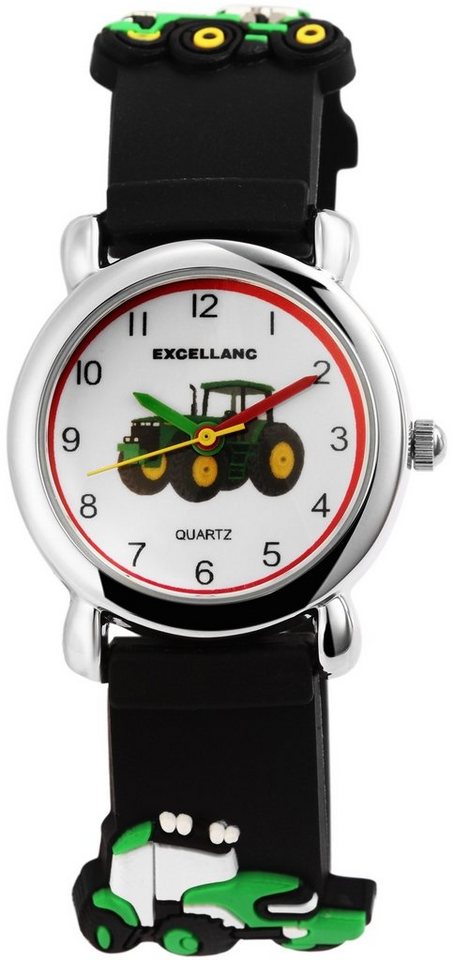 Excellanc Quarzuhr Traktor analoge Kinderuhr mit Silikonarmband 4500028 Excellanc Quarzuhr Traktor analoge Kinderuhr mit Silikonarmband 4500028 von Excellanc