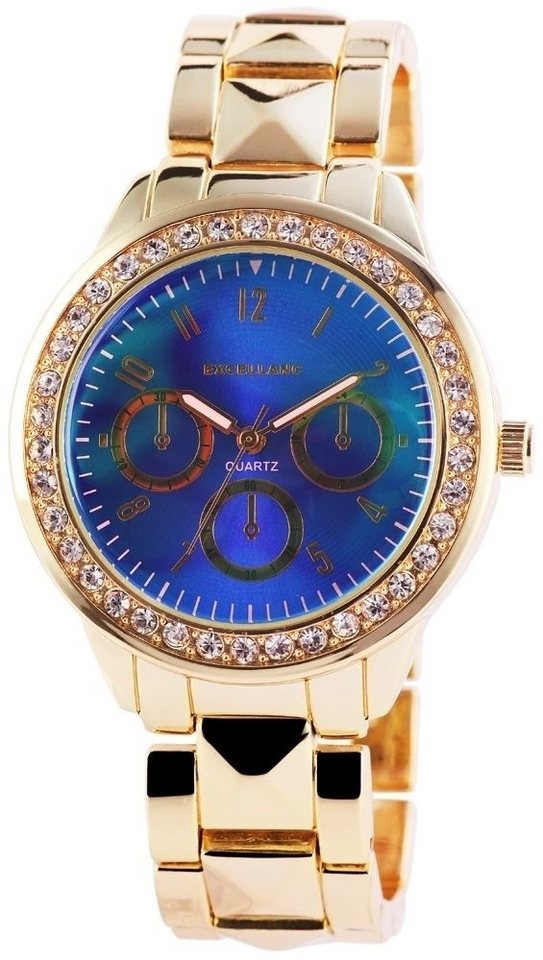 Excellanc Quarzuhr 150703000004 Excellanc Damenuhr mit Metallarmband von Excellanc